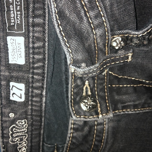 MISS ME Women’s Skinny Jeans Size 27 Black - Picture 1 of 9
